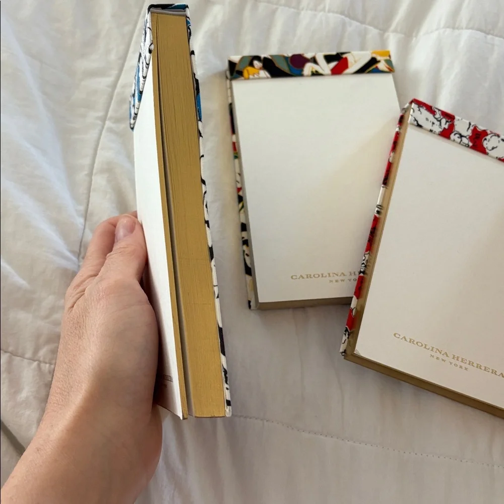 Carolina Herrera Journal‎ Set of 3 Neiman Marcus Notebook Paper Pads Stationary